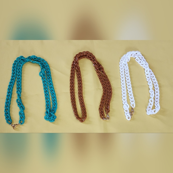Handbags - ALL 3 (BUNDLE) NEW Acrylic Replacement Chains
